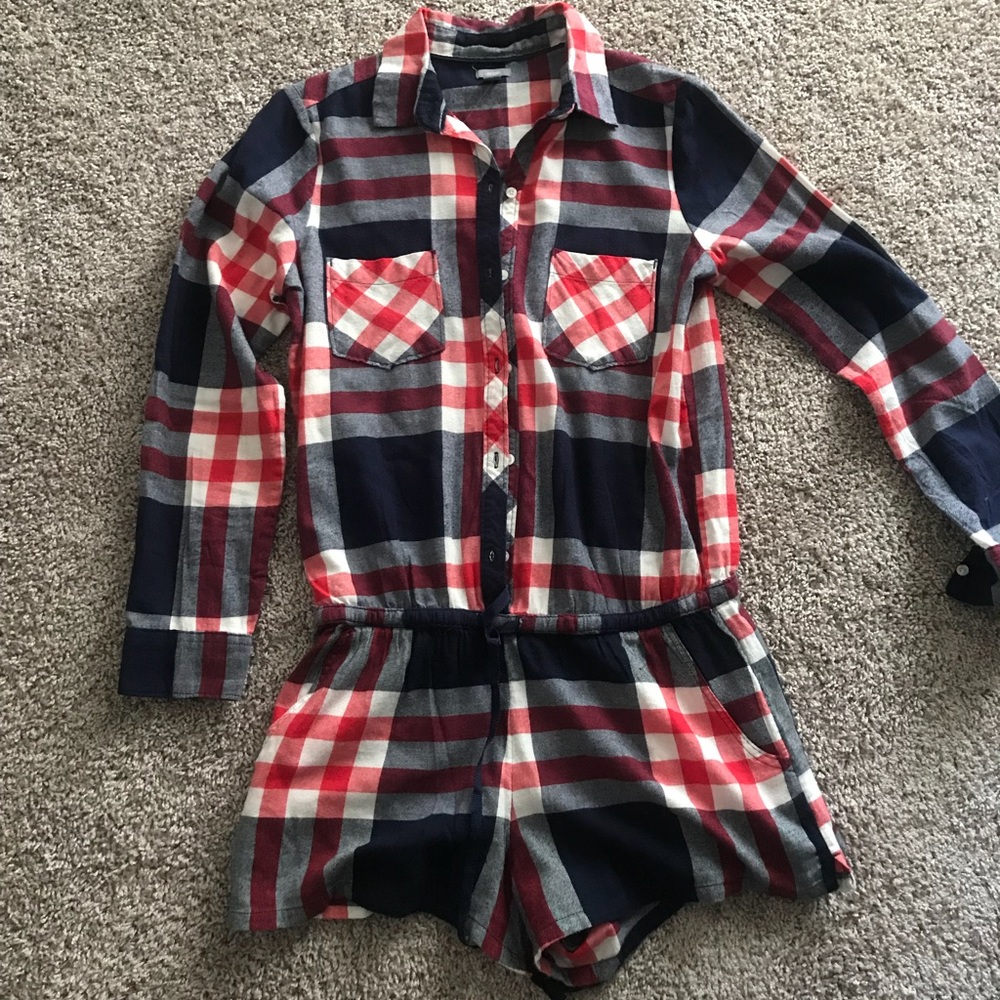 Aerie Flannel Romper